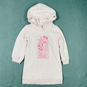 Baby Gap Disney‎ Mickey Mouse Hoodie Dress Pink 2 Years